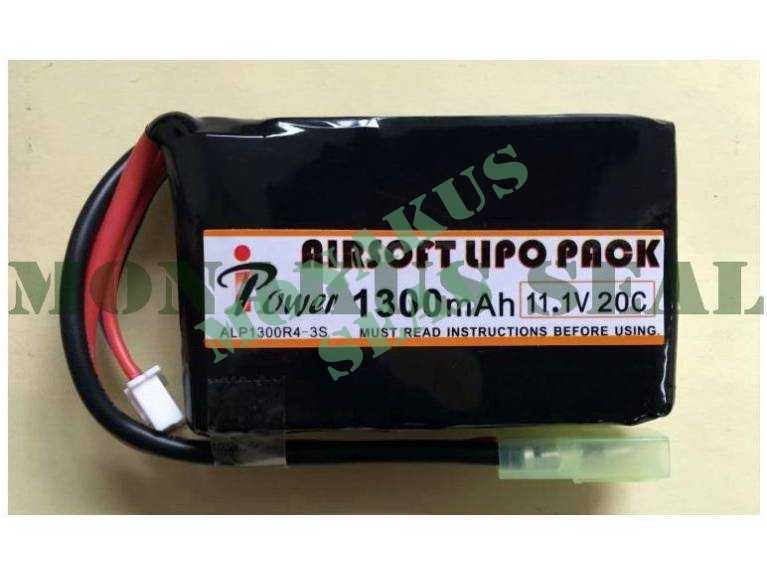 Bateria Li-Po 1300mAh 7.4V 20C IPOWER