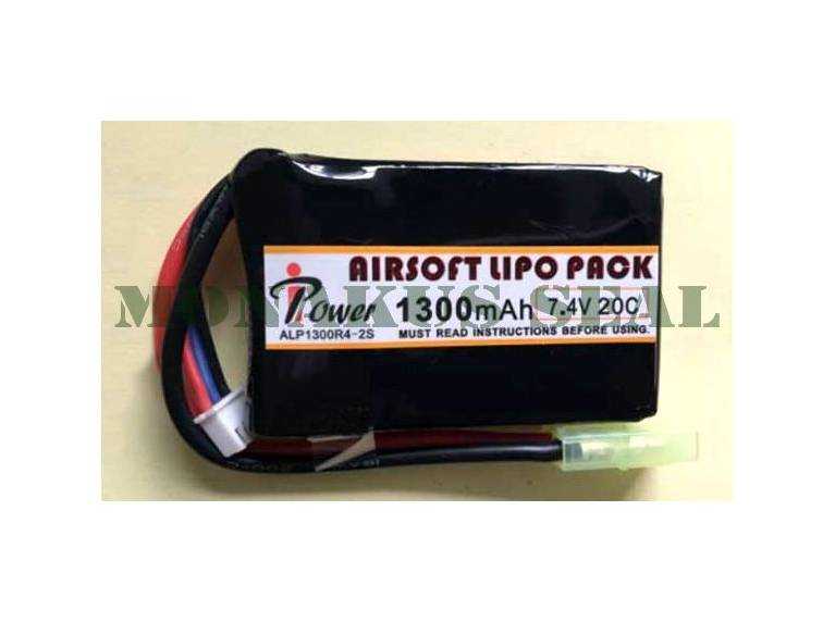 Batería Li-Po IPower 1300mAh 7.4V 20C mini