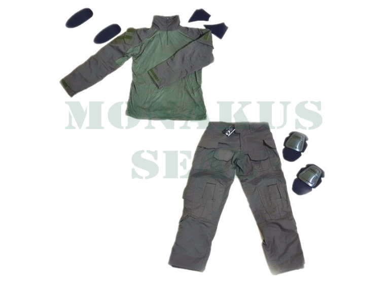 Uniform DELUXE combat with knee pads RANGER GREEN