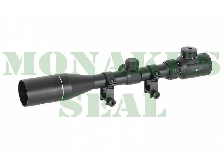 Scope 3-9x40E with Mounting Rings Altos