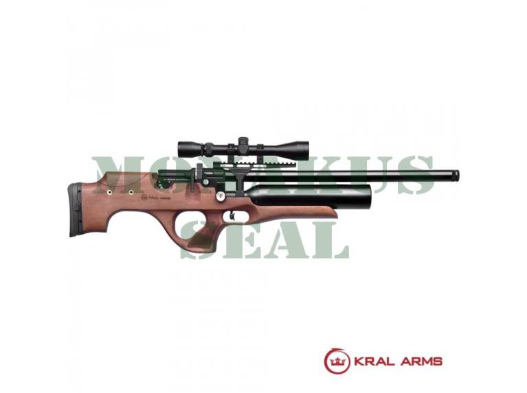 KRAL Puncher Knight Wood PCP carbine 4.5 / 5.5mm - 24 Joules (Includes 2 barrels 4.5 - 5.5mm)
