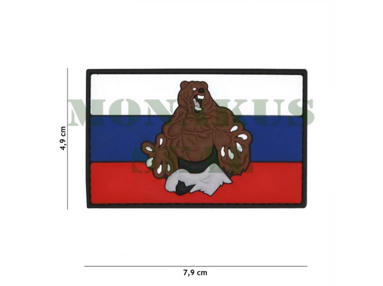 PVC 3D Russia bear patch