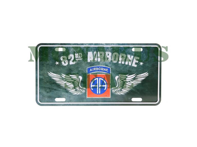 82nd Airborne License Plate