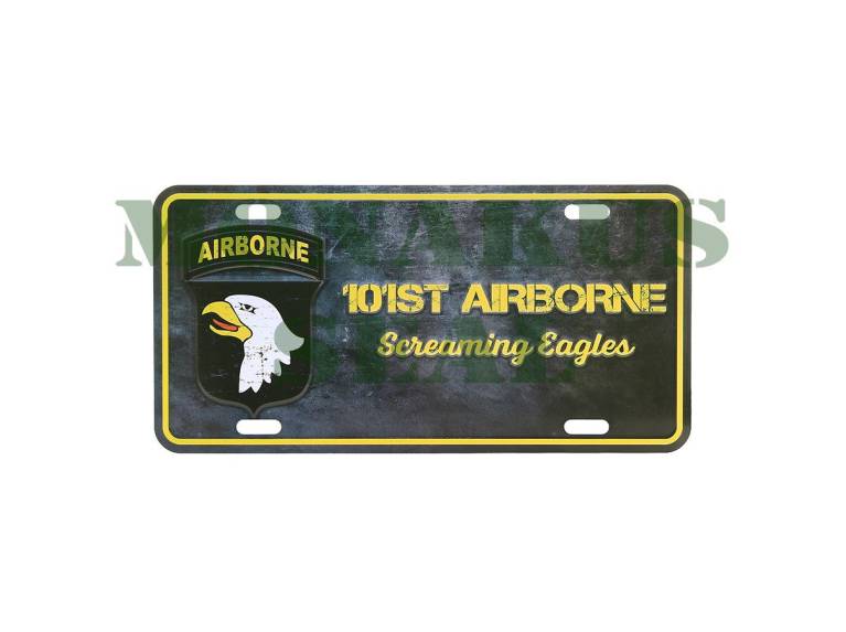 101st Airborne Screaming Eagles License Plate