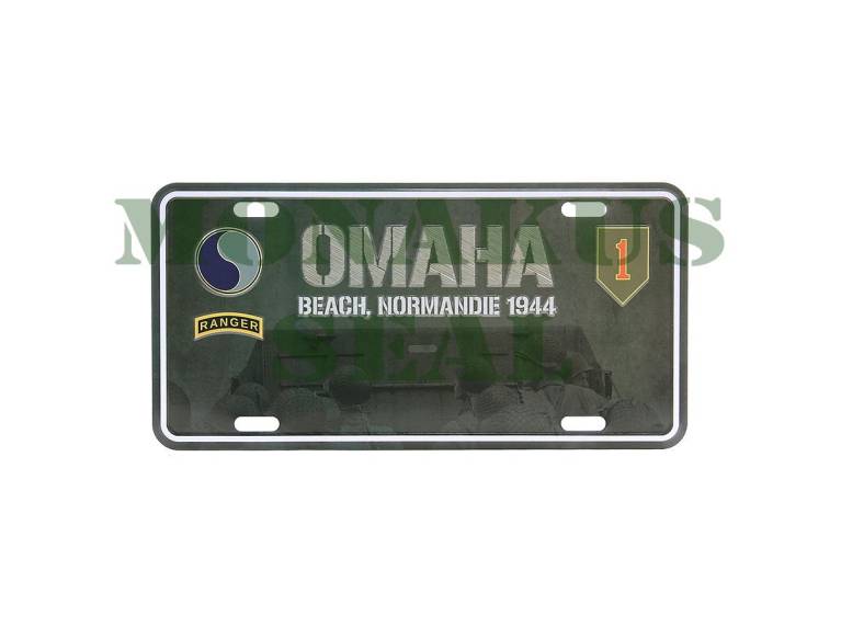 License Plate Omaha Beach Normandy 1944