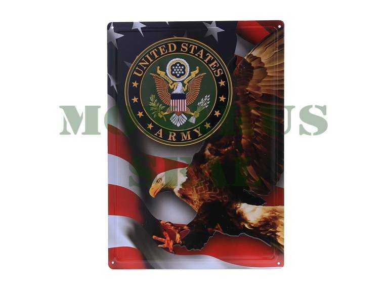 Placa de metal grande United States Army