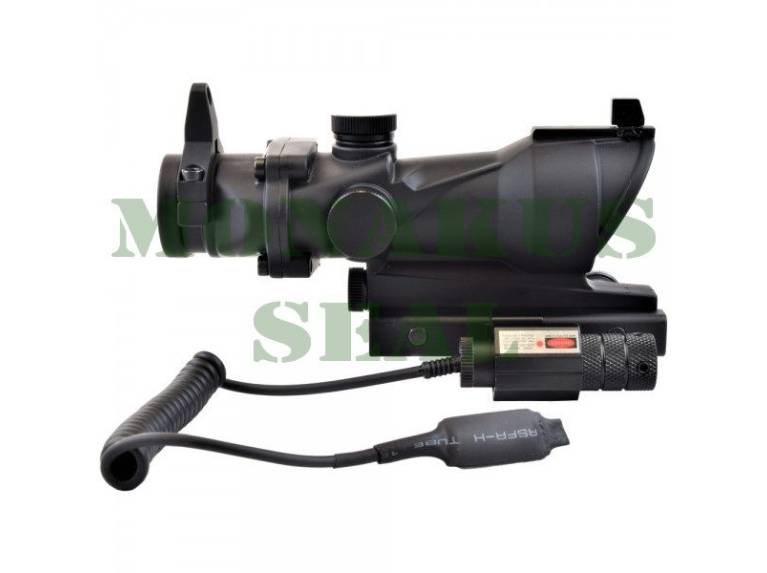 Acog red dot 32mm lens with Js Tactical Red Laser