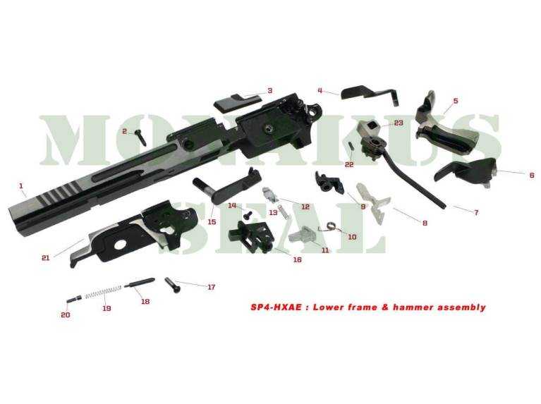 Genuine Parts for Lower Frame and HX Series Hammer Assembly