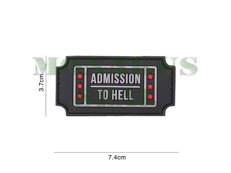 Patch 3D PVC Admission to Hell