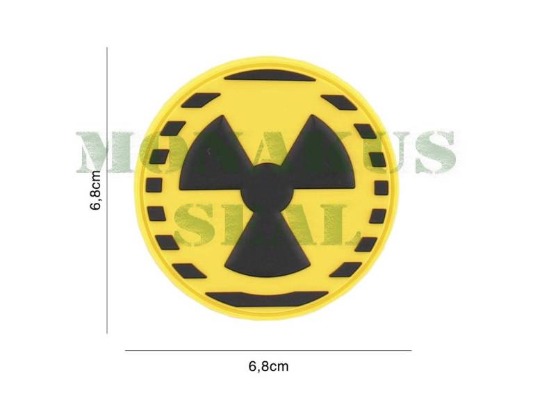 Parche 3D PVC Nuclear amarillo